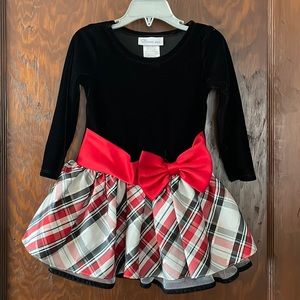 Velvet and Holiday Tartan Dress 3T